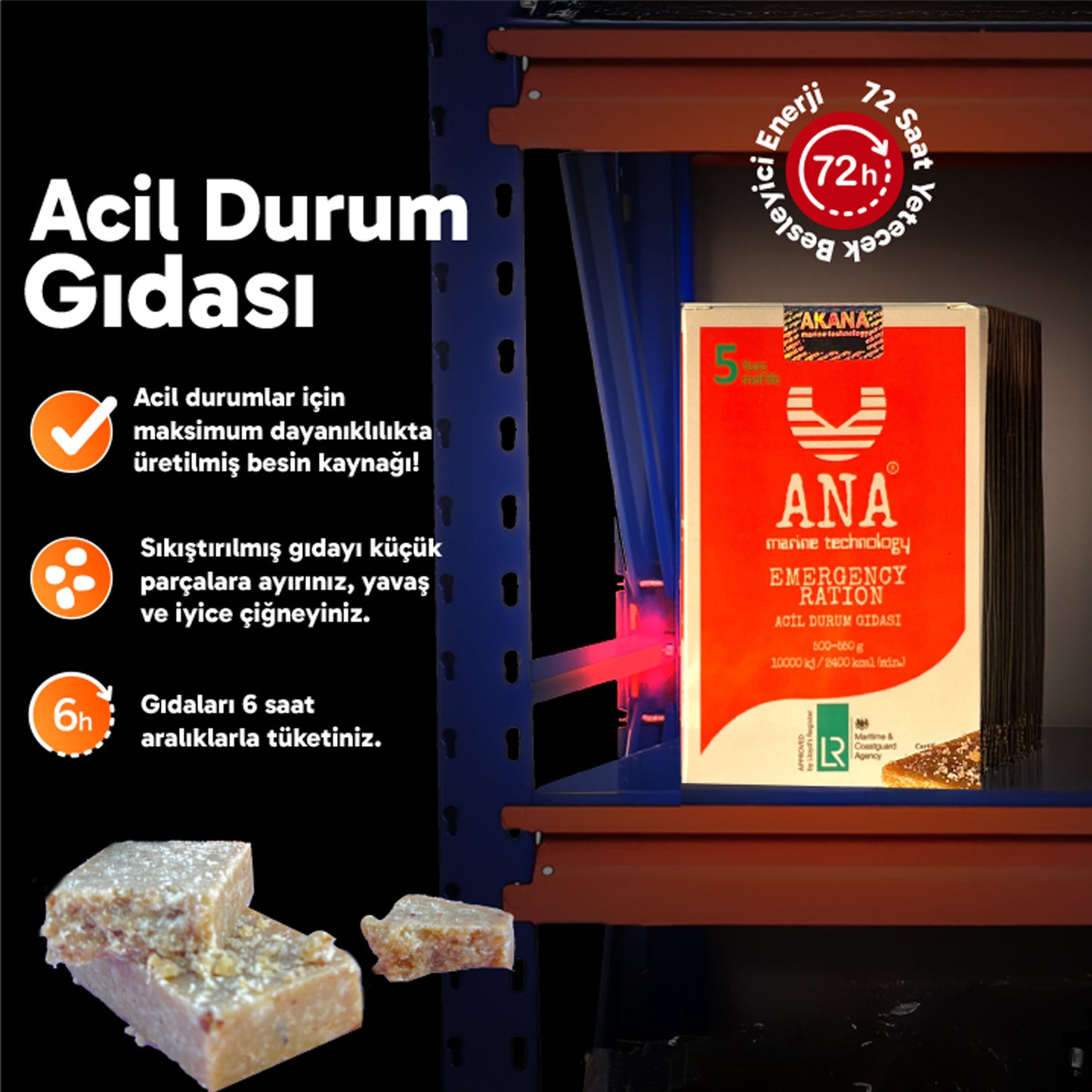 Emergency Food Pack (25x500gr),5-Year Shelf Life for Disaster Preparedness