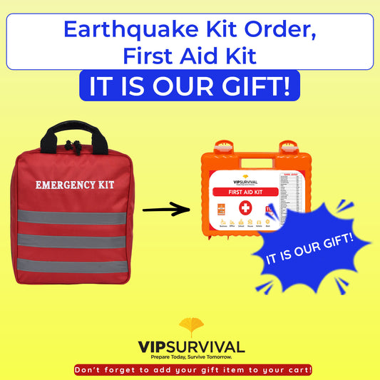 Premium Earthquake Kit + Free First Aid Kit