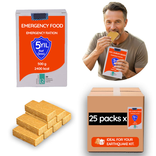 Emergency Food Pack (10x500gr),5-Year Shelf Life for Disaster Preparedness
