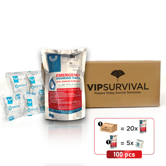 Emergency Water Pack (20x500ml) 5-Year Shelf Life for Disaster Preparedness