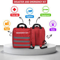 Ultimate Emergency Earthquake Kit Proprietary, Reflective High Level Disaster Preparedness 72 hours 2 Person
