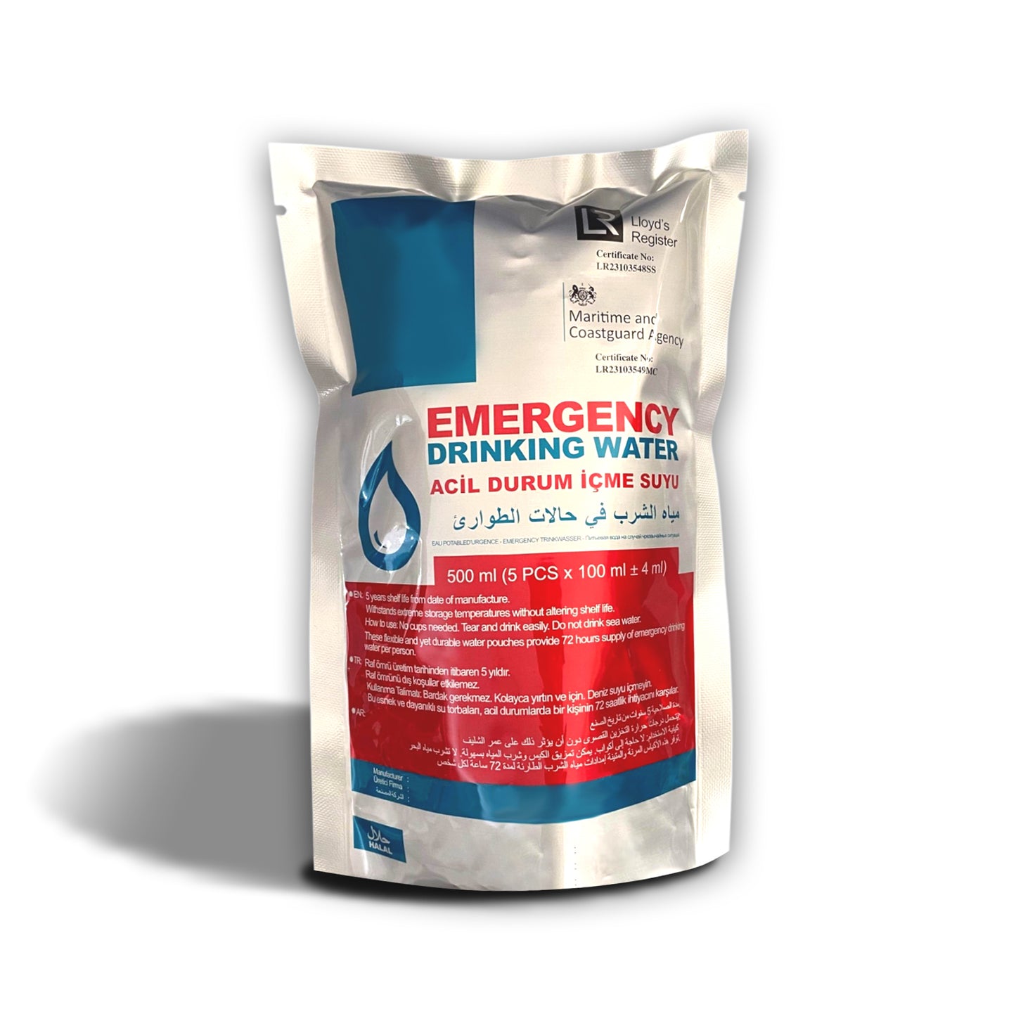 Emergency Water Pack (20x500ml) 5-Year Shelf Life for Disaster Preparedness