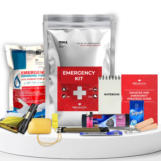 Emergency Kit / Survival and Safety Equipment 15 Piece Set